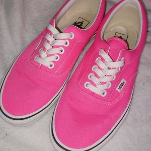Hot Pink Vans Authentic sz 8 men's or 9.5 women's